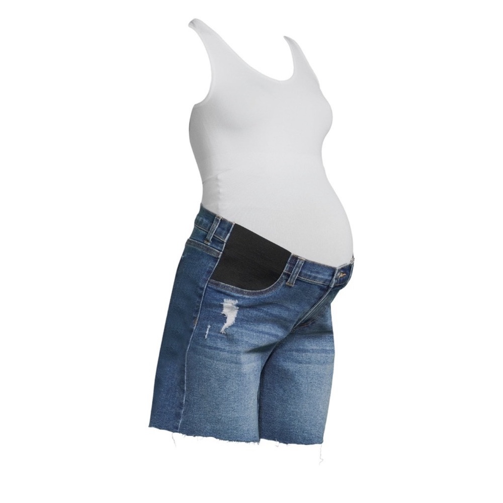 NWT Maternity Denim Bermuda Shorts size: L (12-14)